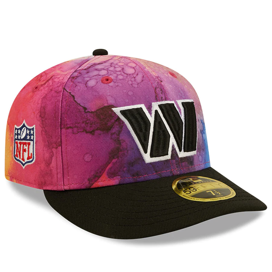 New Era Washington Commanders NFL Crucial Catch Ink Dye 2022 Low Profile 59FIFTY Fitted Hat