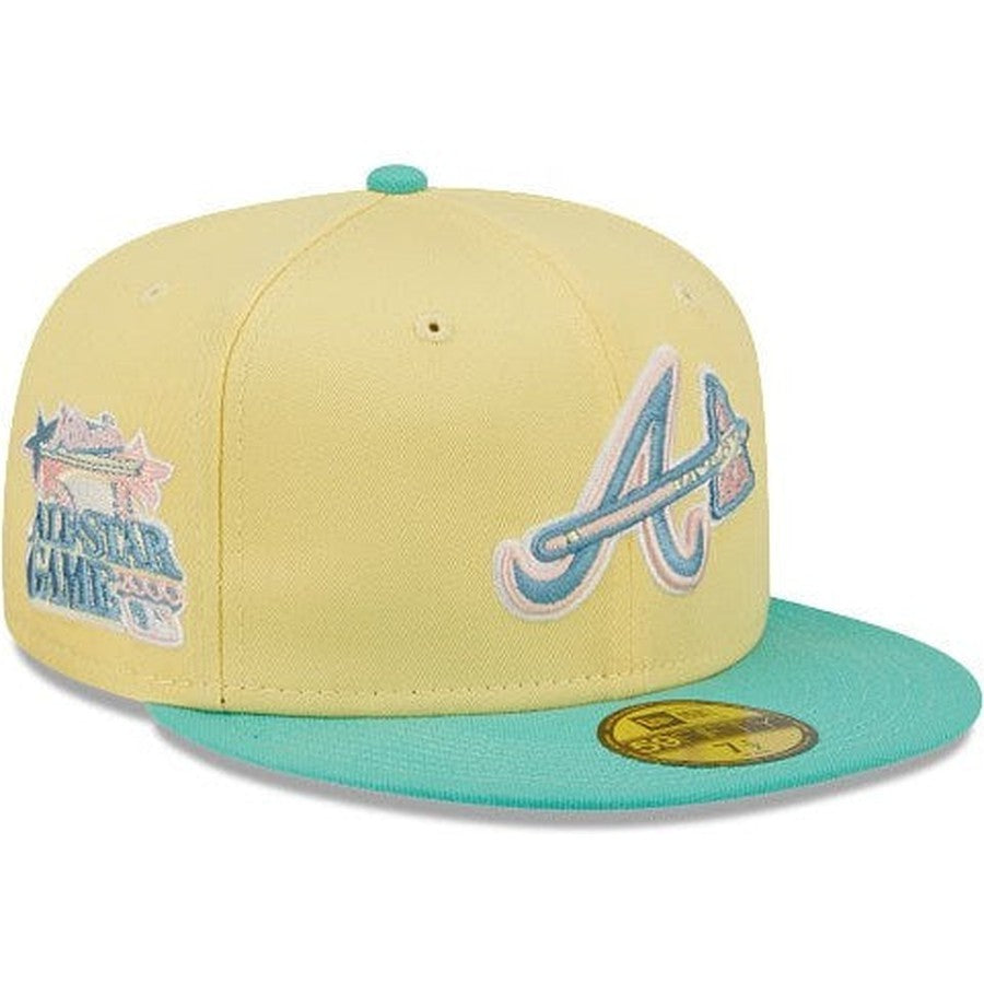 New Era Atlanta Braves 2000 All-Star Game Yellow/Teal 59FIFTY Fitted Hat