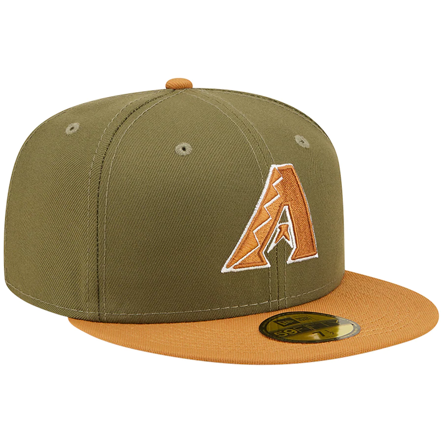New Era Arizona Diamondbacks Olive/Brown Two-Tone Color Pack 59FIFTY Fitted Hat