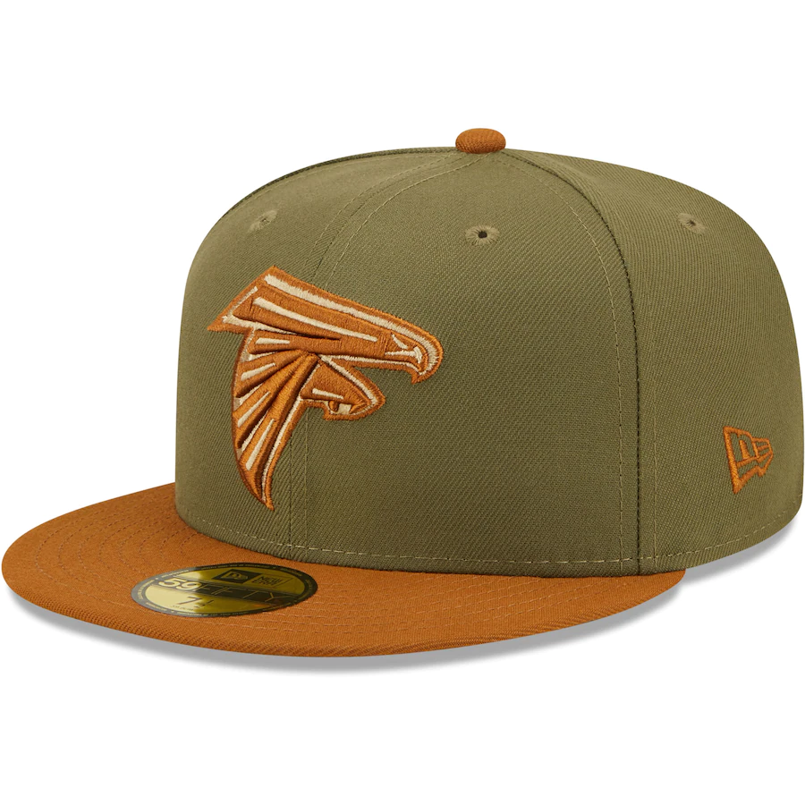 New Era Atlanta Falcons 2002 Pro Bowl Olive/Brown Toasted Peanut 59FIFTY Fitted Hat