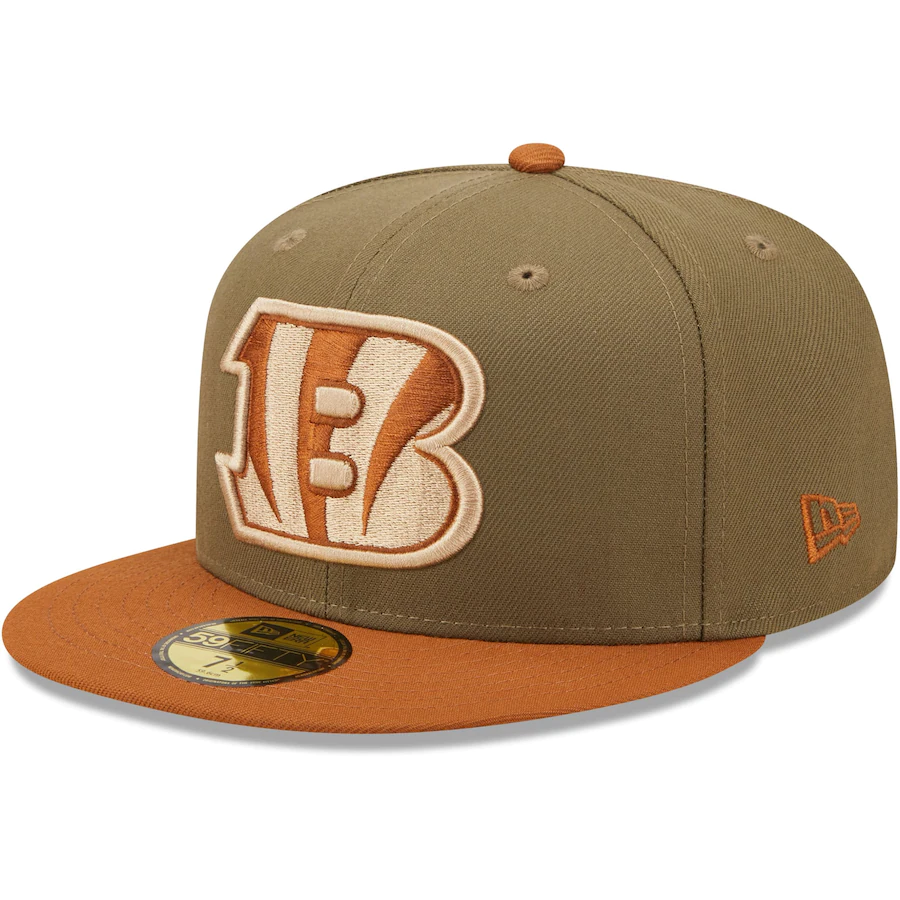 New Era Cincinnati Bengals 1993 Pro Bowl Olive/Brown Toasted Peanut 59FIFTY Fitted Hat