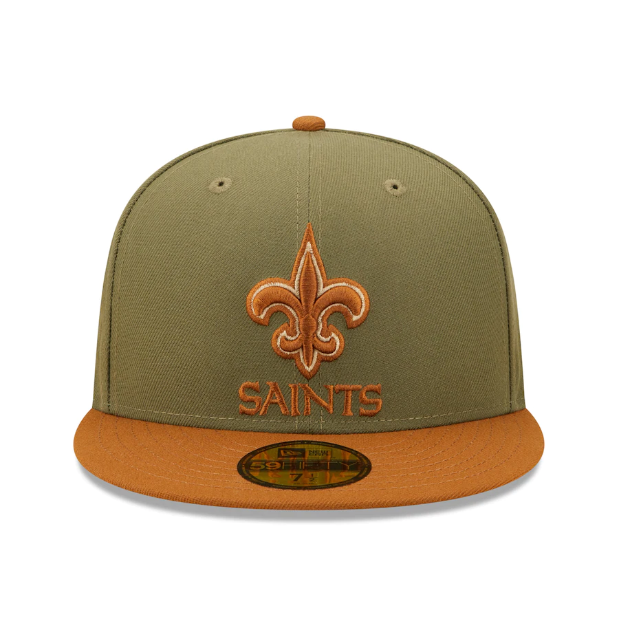 New Era New Orleans Saints Olive/Brown Toasted Peanut 59FIFTY Fitted Hat