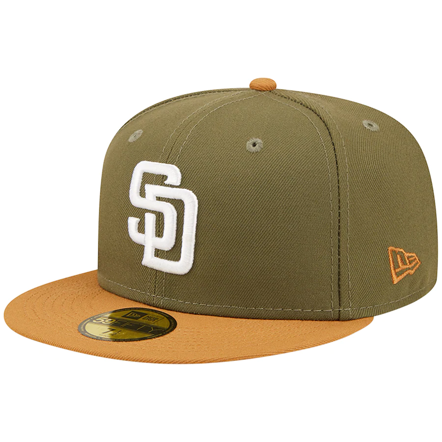 New Era San Diego Padres Olive/Brown Two-Tone Color Pack 59FIFTY Fitted Hat