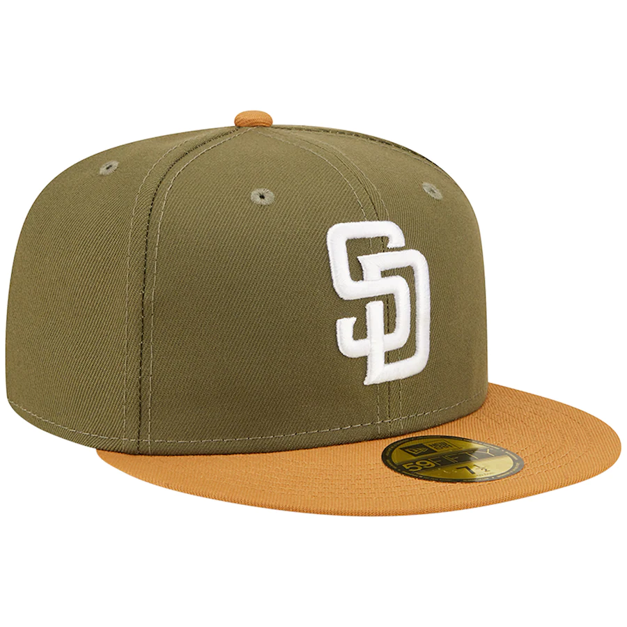 New Era San Diego Padres Olive/Brown Two-Tone Color Pack 59FIFTY Fitted Hat