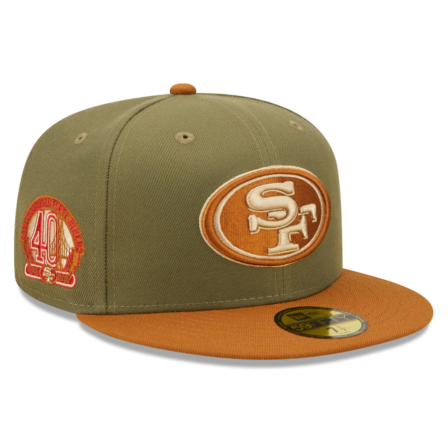 New Era San Francisco 49ers 40 Season Olive/Brown Toasted Peanut 59FIFTY Fitted Hat