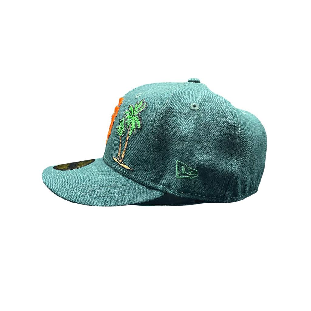 New Era San Francisco Giants Emerald Green/Orange Palm Tree 59FIFTY Fitted Hat