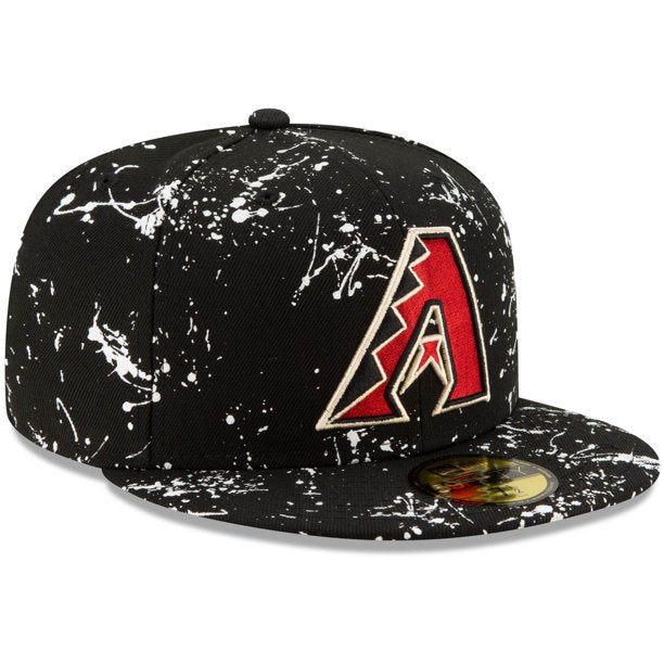 New Era Arizona Diamondbacks Black Splatter 59FIFTY Fitted Hat