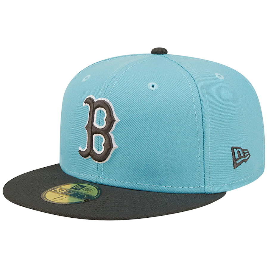 New Era Boston Red Sox Light Blue/Charcoal Two-Tone Color Pack 59FIFTY Fitted Hat