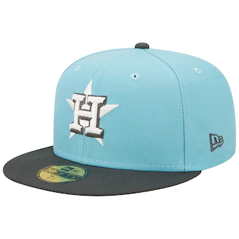 New Era Houston Astros Light Blue/Charcoal Two-Tone Color Pack 59FIFTY Fitted Hat