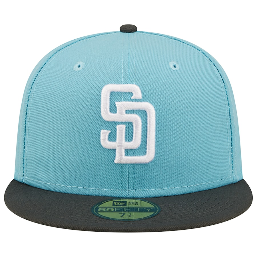 New Era San Diego Padres Light Blue/Charcoal Two-Tone Color Pack 59FIFTY Fitted Hat