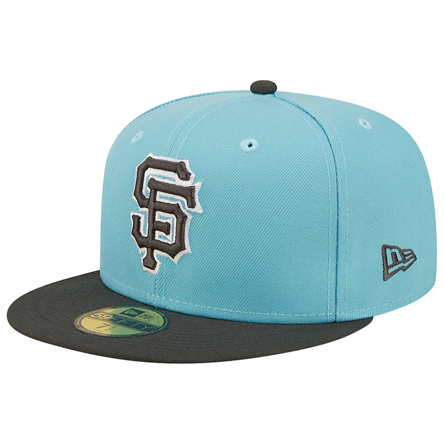 New Era San Francisco Giants Light Blue/Charcoal Two-Tone Color Pack 59FIFTY Fitted Hat