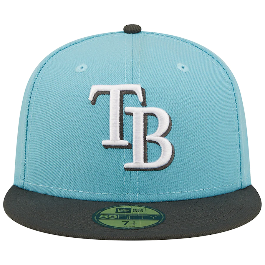 New Era Tampa Bay Rays Light Blue/Charcoal Two-Tone Color Pack 59FIFTY Fitted Hat