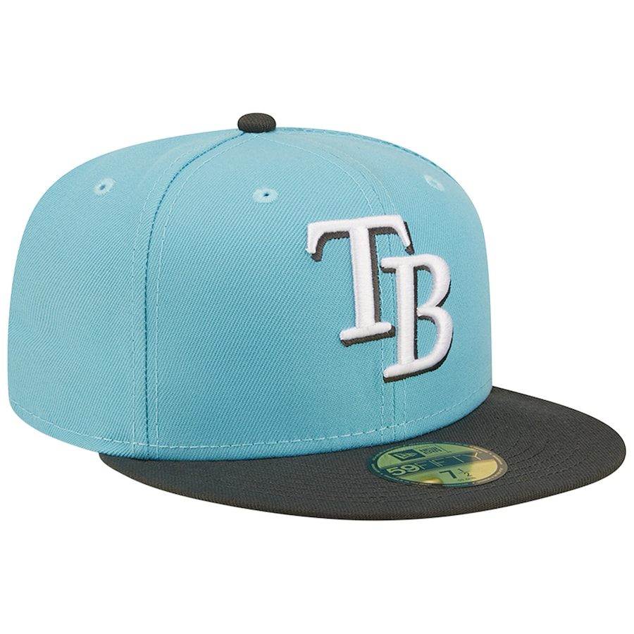 New Era Tampa Bay Rays Light Blue/Charcoal Two-Tone Color Pack 59FIFTY Fitted Hat