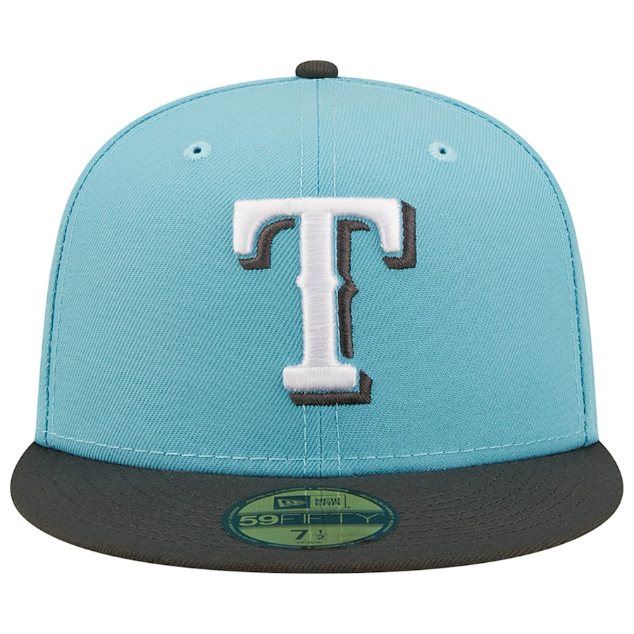 New Era Texas Rangers Light Blue/Charcoal Two-Tone Color Pack 59FIFTY ...