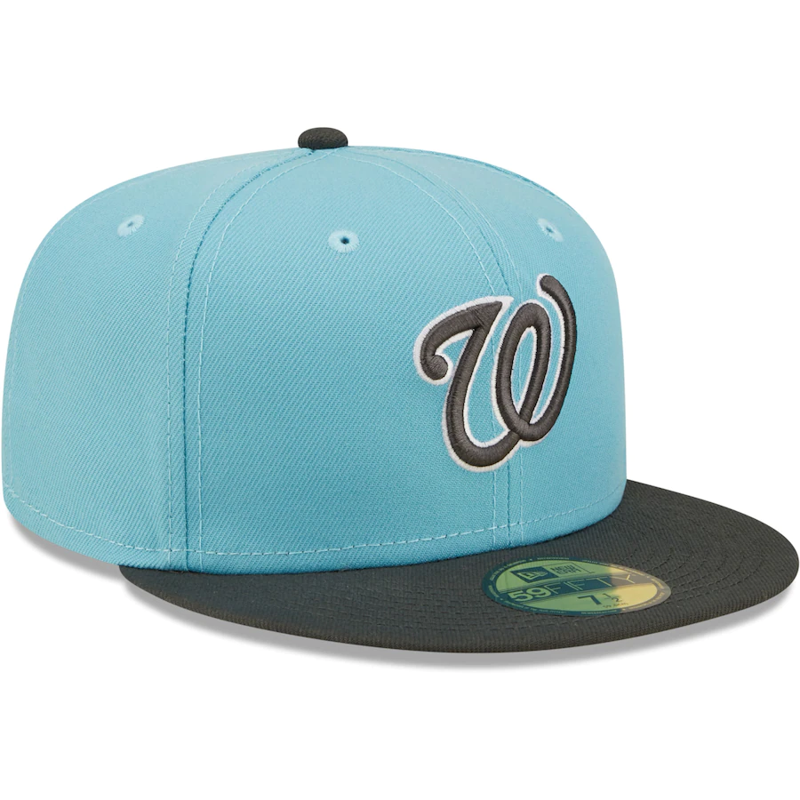 New Era Washington Nationals Light Blue/Charcoal Two-Tone Color Pack 59FIFTY Fitted Hat