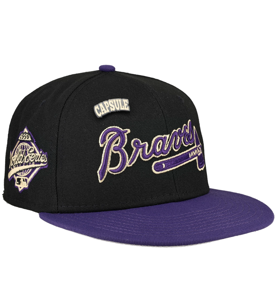 New Era Atlanta Braves Colors in Cream 2.0 Collection 1995 World Series 59FIFTY Fitted Hat