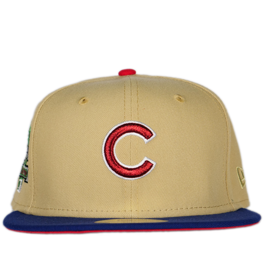 New Era Chicago Cubs Vegas Gold/Red 59FIFTY Fitted Hat
