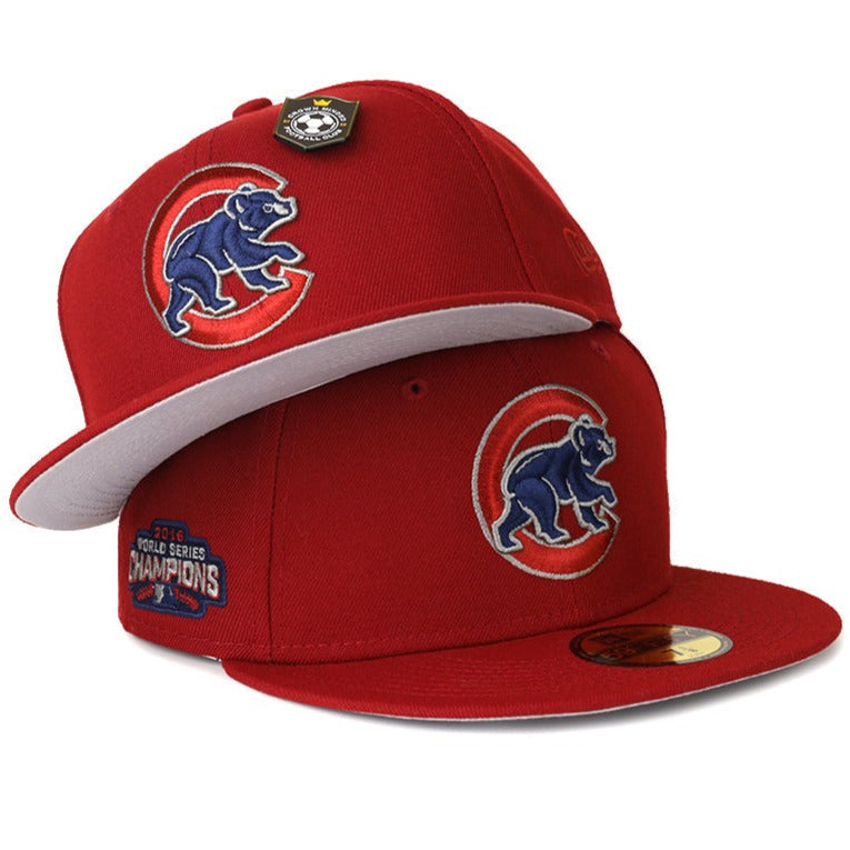New Era CrownMinded X Hallucinathan Chicago Cubs 'Golden Goal' 2016 World Series Champions 59FIFTY Fitted Hat