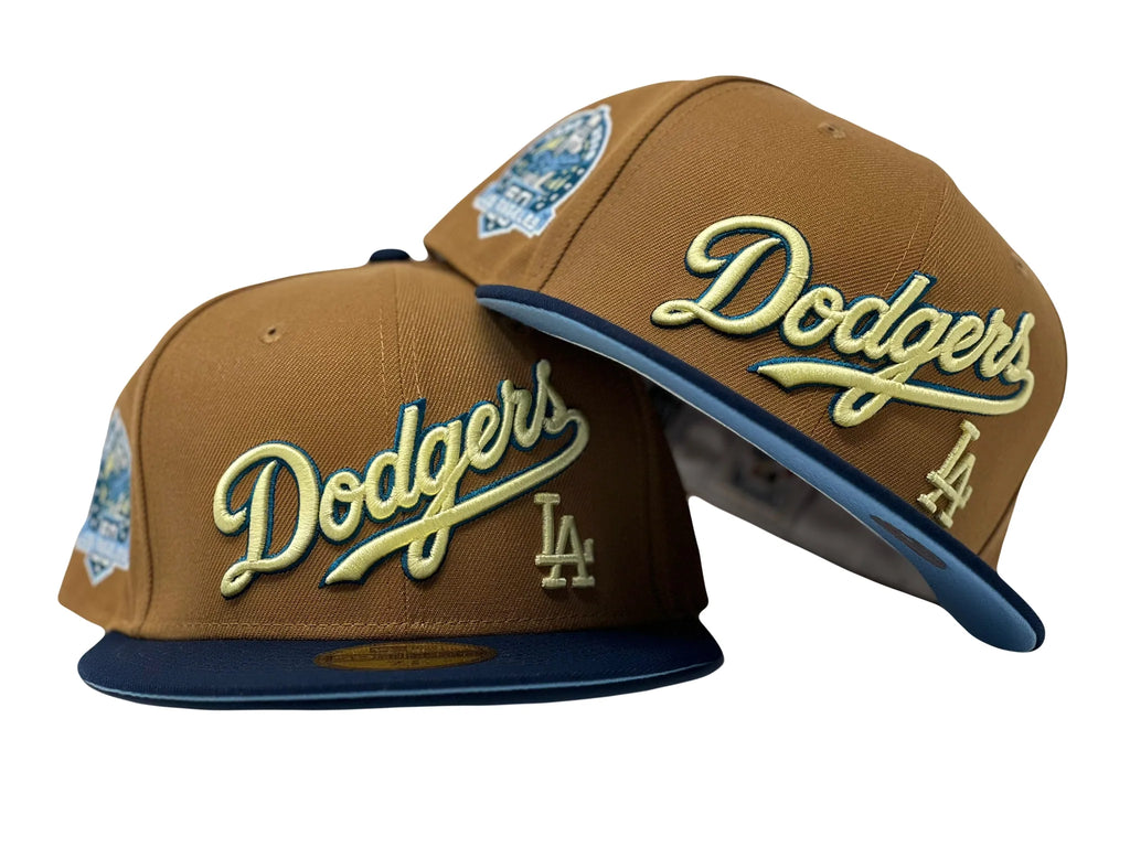 New Era Los Angeles Dodgers 60th Anniversary Light Bronze/Navy 2023 59FIFTY Fitted Hat