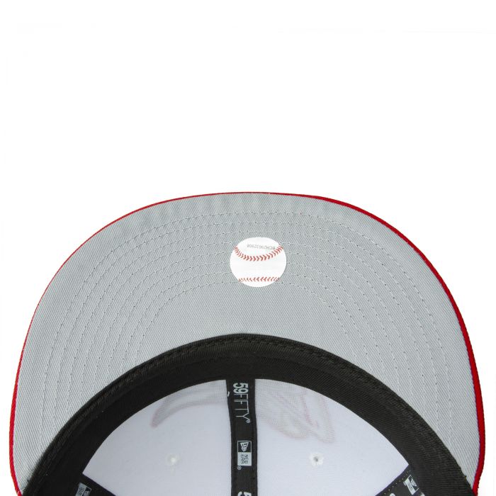 New Era Anaheim Angels White/Red/Gold 50th Anniversary 59FIFTY Fitted Cap