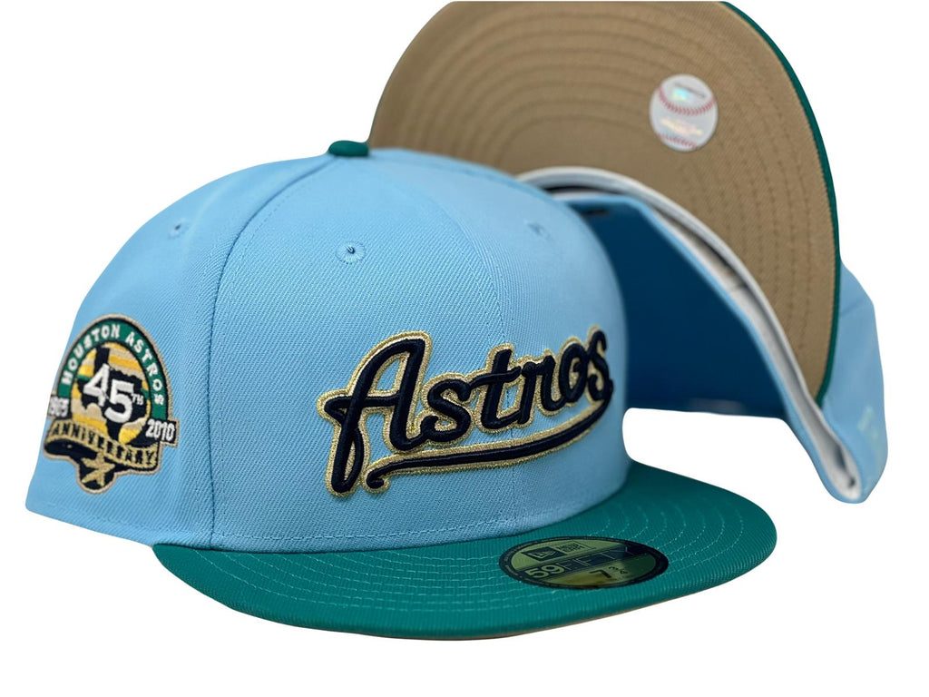 New Era Houston Astros 45th Anniversary Doscientos Blue/Northwest Green 59FIFTY Fitted Hat