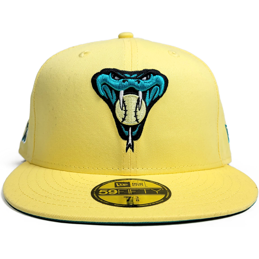 New Era Arizona Diamondbacks Yellow/Turquoise 1998 Inaugural Season 59FIFTY Fitted Hat