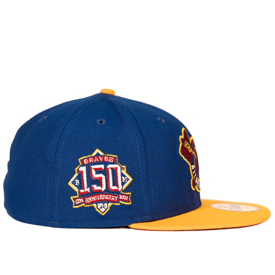 New Era Atlanta Braves Oceanside Blue/Yellow 59FIFTY Fitted Hat