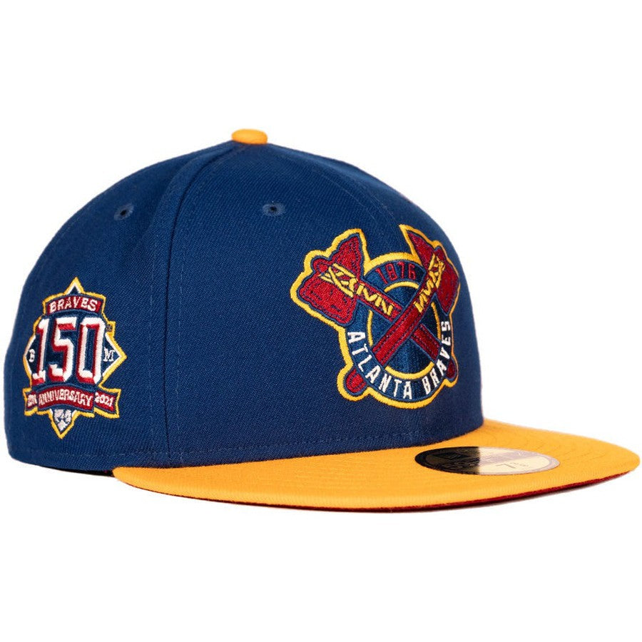 New Era Atlanta Braves Oceanside Blue/Yellow 59FIFTY Fitted Hat
