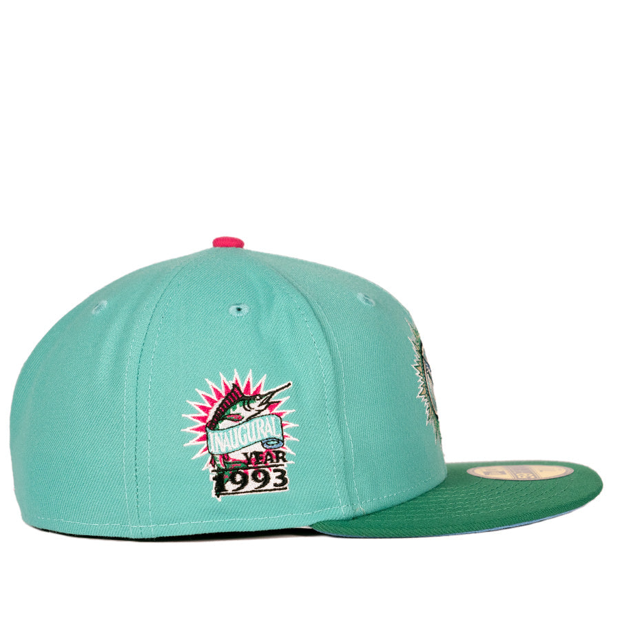 New Era Florida Marlins 1993 Inaugural Patch Mint/Green 59FIFTY Fitted Hat
