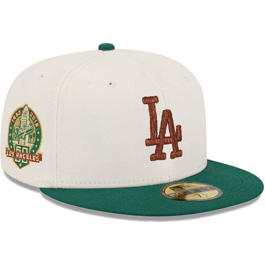 New Era Los Angeles Dodgers Chrome/Green 60th Anniversary 2023 59FIFTY Fitted Hat