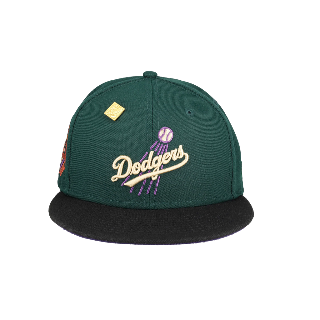 New Era Brooklyn Dodgers Green Bark Collection 50th Anniversary 59FIFTY Fitted Hat
