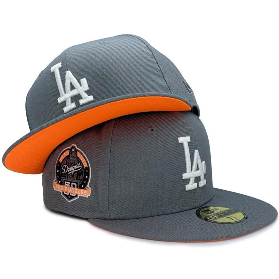 New Era Los Angeles Dodgers Grey/Orange 59FIFTY Fitted Hat