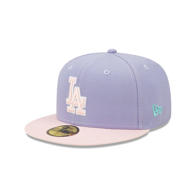 New Era Los Angeles Dodgers 50th Anniversary Lavender/Pink 59FIFTY Fitted Hat