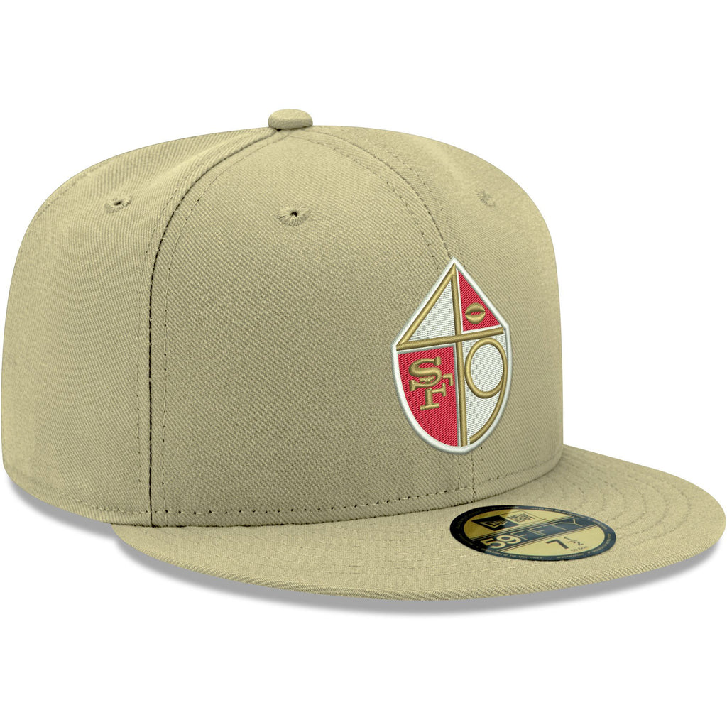 New Era San Francisco 49ers Gold Omaha Throwback 59FIFTY Fitted Hat