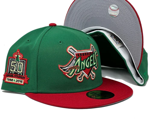 New Era Anaheim Angels “Xmas Pack” 50th Anniversary 59FIFTY Fitted Hat