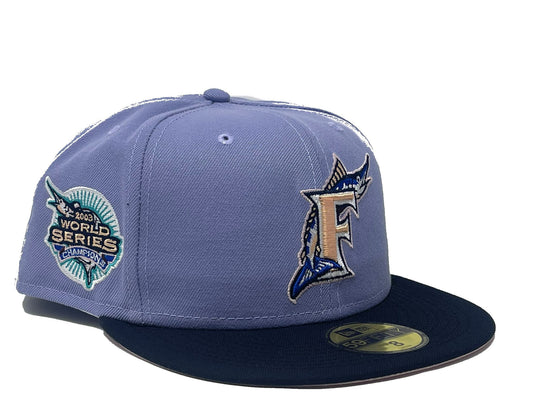 New Era Florida Marlins "Blue Orchid 2" 2003 World Series 59FIFTY Fitted Hat