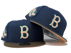 New Era Boston Red Sox 1961 All-Star Game Light Navy/Brown/Peach 59FIFTY Fitted Hat