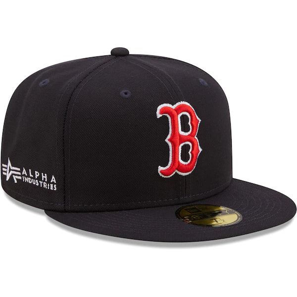 New Era x Alpha Industries Boston Red Sox Navy 59FIFTY Fitted Hat
