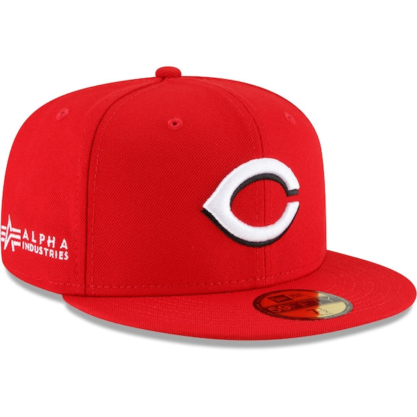 New Era x Alpha Industries Cincinnati Reds Red 59FIFTY Fitted Hat