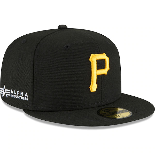 New Era x Alpha Industries Pittsburgh Pirates Black 59FIFTY Fitted Hat