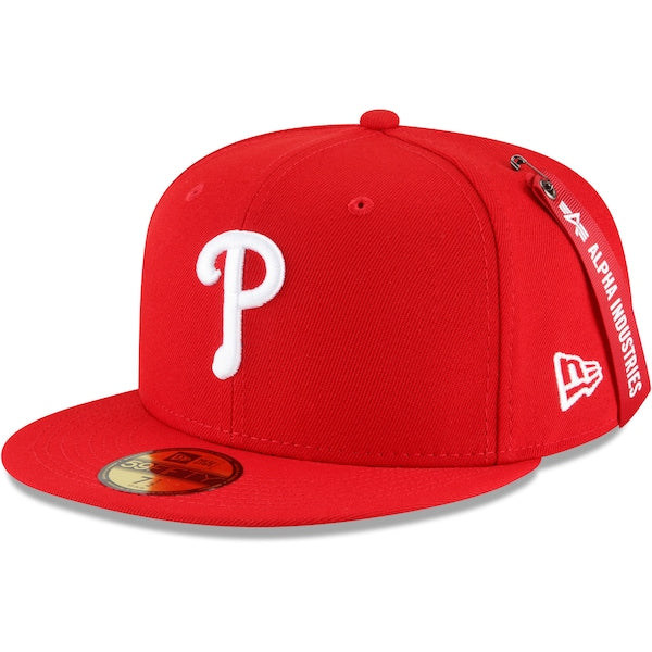 New Era x Alpha Industries Philadelphia Phillies Red 59FIFTY Fitted Hat