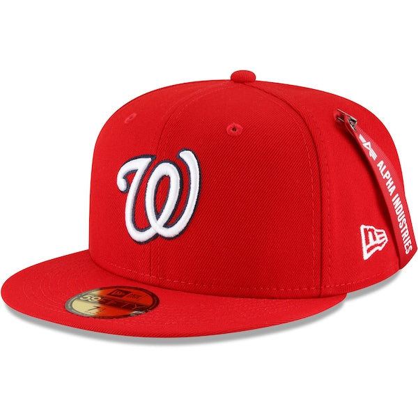 New Era x Alpha Industries Washington Nationals Red 59FIFTY Fitted Hat