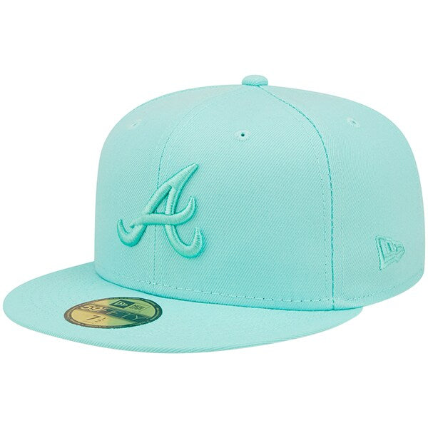 New Era Atlanta Braves Turquoise Icon Color Pack 59FIFTY Fitted Hat