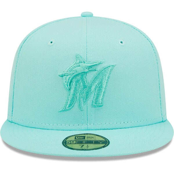 New Era Miami Marlins Turquoise Icon Color Pack 59FIFTY Fitted Hat
