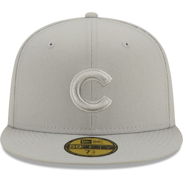 New Era Chicago Cubs Icon Color Pack 59FIFTY Fitted Hat - Gray
