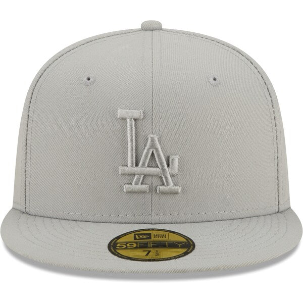 New Era Los Angeles Dodgers Icon Color Pack 59FIFTY Fitted Hat - Gray