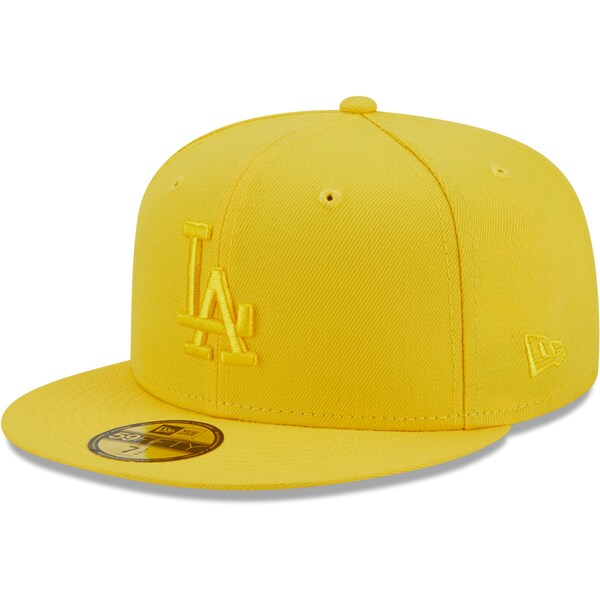 New Era Los Angeles Dodgers Icon Color Pack 59FIFTY Fitted Hat - Yellow
