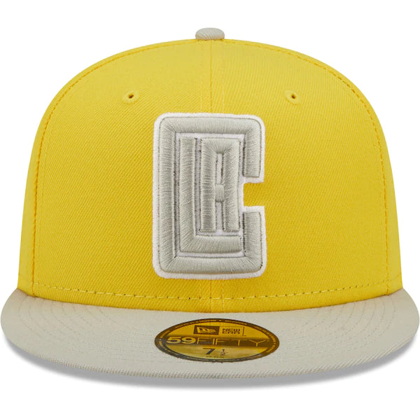 New Era  LA Clippers Color Pack 59FIFTY Fitted Hat - Yellow/Gray