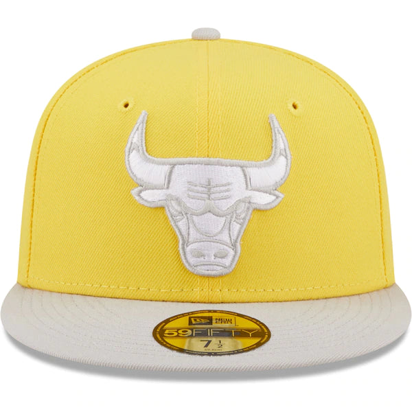 New Era  Chicago Bulls Color Pack 59FIFTY Fitted Hat - Yellow/Gray