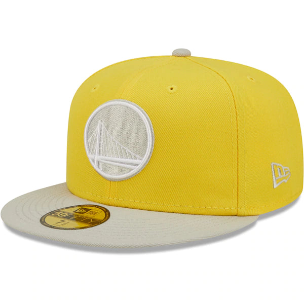 New Era  Golden State Warriors Color Pack 59FIFTY Fitted Hat - Yellow/Gray